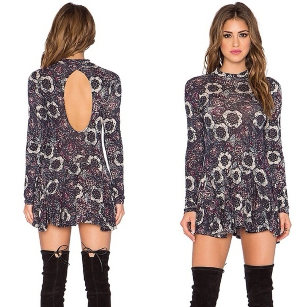 Free People Jersey Annabelle Printed Tunic Dress